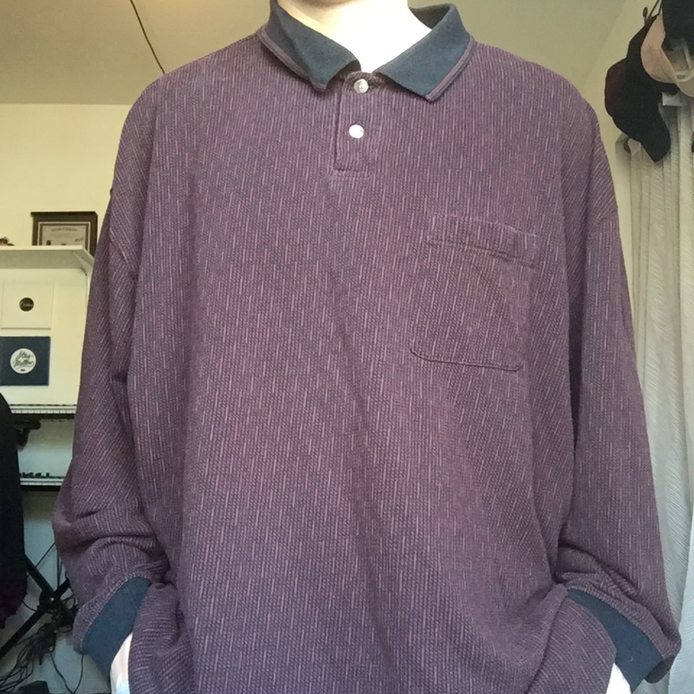 Oversized polo long sleeve